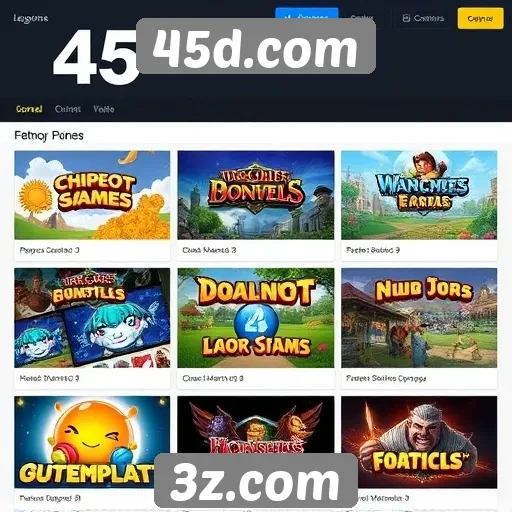 45d.com oferece uma variedade de jogos online